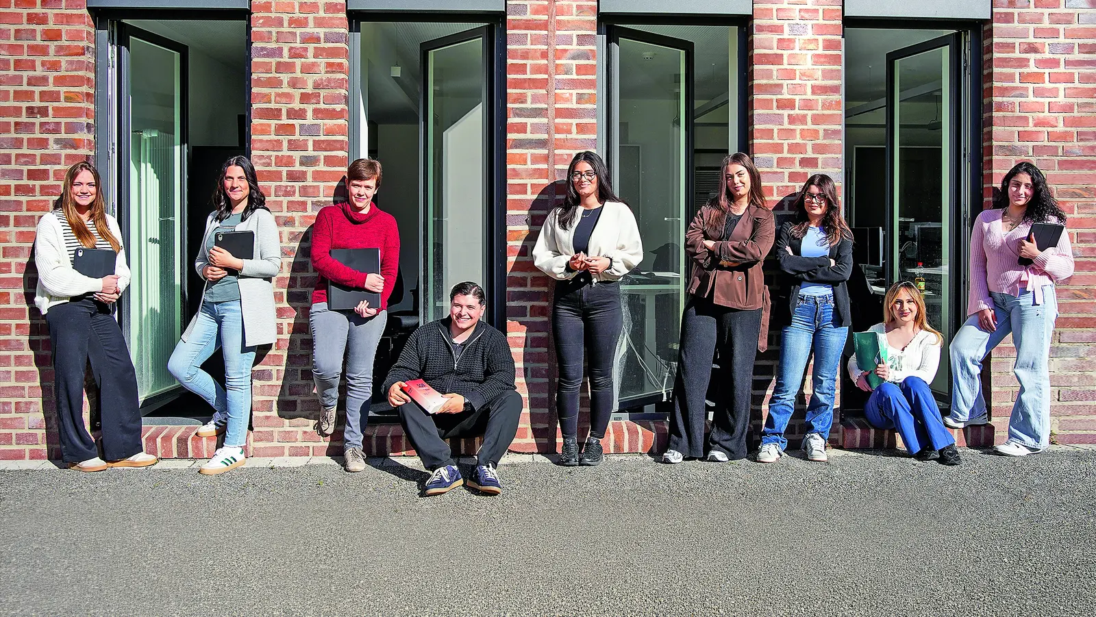 Ein Gruppenfoto von Auszubildenden