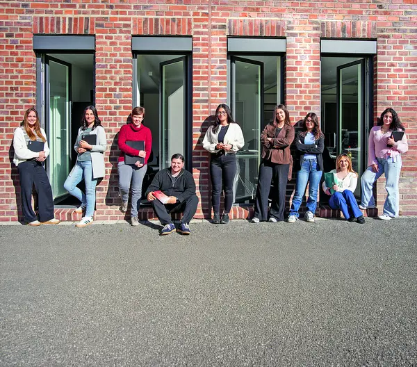 Ein Gruppenfoto von Auszubildenden